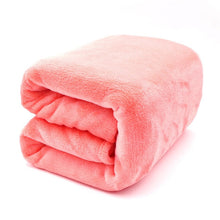Load image into Gallery viewer, Light Thin  Mechanical Wash flannel Blanket Plaids super warm soft blankets throw on Sofa/Bed/ Travel patchwork solid Bedspread