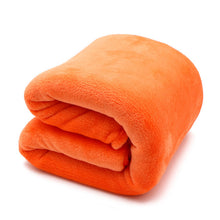 Load image into Gallery viewer, Light Thin  Mechanical Wash flannel Blanket Plaids super warm soft blankets throw on Sofa/Bed/ Travel patchwork solid Bedspread