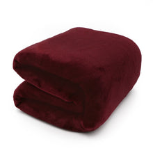 Load image into Gallery viewer, Light Thin  Mechanical Wash flannel Blanket Plaids super warm soft blankets throw on Sofa/Bed/ Travel patchwork solid Bedspread