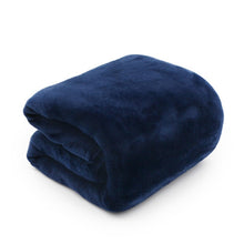 Load image into Gallery viewer, Light Thin  Mechanical Wash flannel Blanket Plaids super warm soft blankets throw on Sofa/Bed/ Travel patchwork solid Bedspread