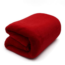 Load image into Gallery viewer, Light Thin  Mechanical Wash flannel Blanket Plaids super warm soft blankets throw on Sofa/Bed/ Travel patchwork solid Bedspread