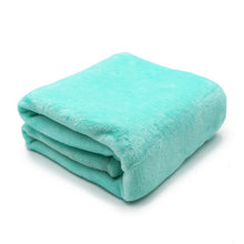 Load image into Gallery viewer, Light Thin  Mechanical Wash flannel Blanket Plaids super warm soft blankets throw on Sofa/Bed/ Travel patchwork solid Bedspread