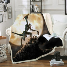 Load image into Gallery viewer, Bedding Outlet Dinosaur Fluffy Blanket Jurassic Soft Blanket Boys 3D Animal Sherpa Blanket Tyrannosaurus Bedding Cobertor 004