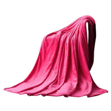 Load image into Gallery viewer, 50*70cm Small Super Soft Blanket Warm Solid Warm Micro Plush Fleece Blanket Throw Rug Sofa Bedding Home Office Use 23